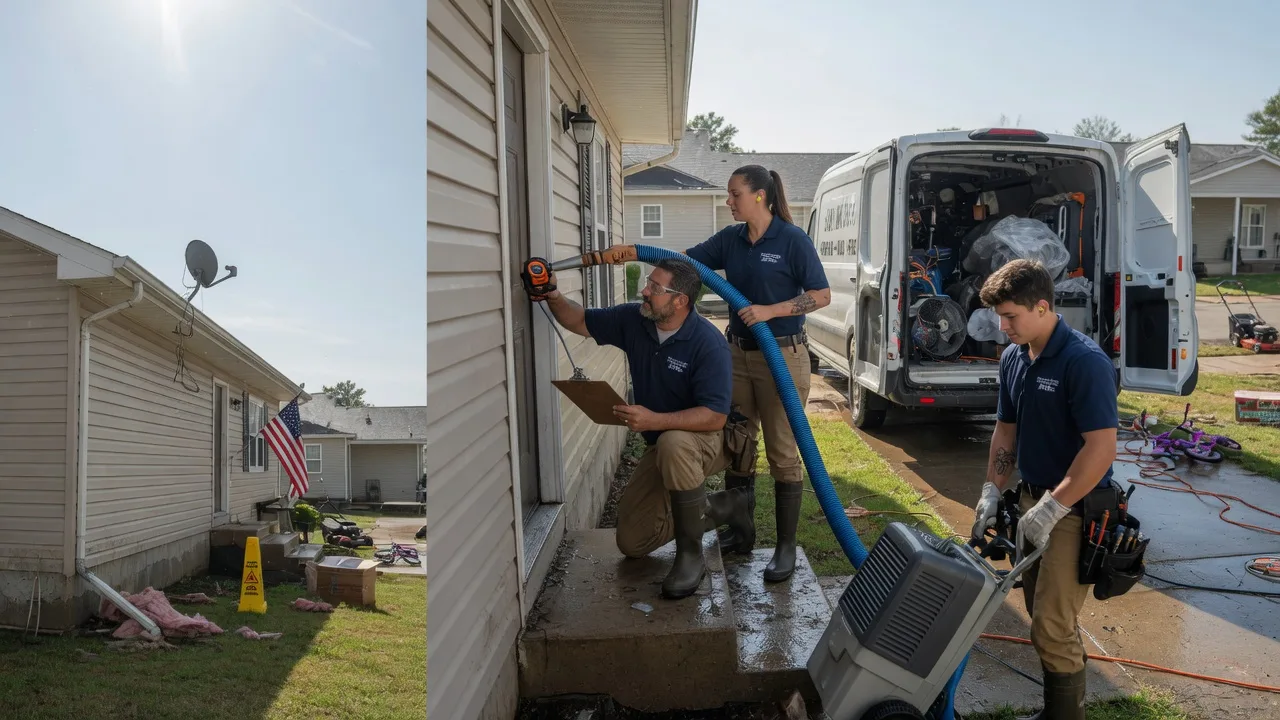 Ceiling Water Damage Restoration in Fall River, WI near me